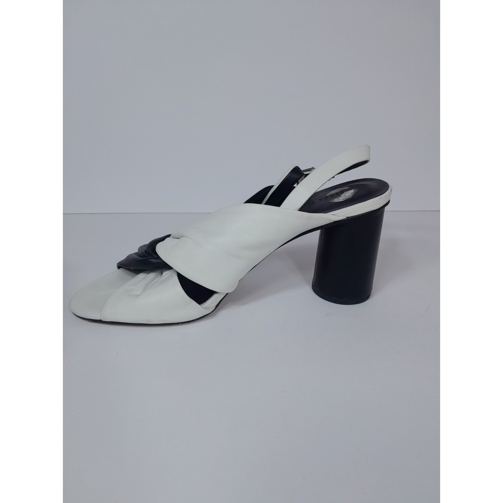 Rebecca Minkoff Womens Agata Leather Black White Leather sz 9 M - Picture 8 of 10